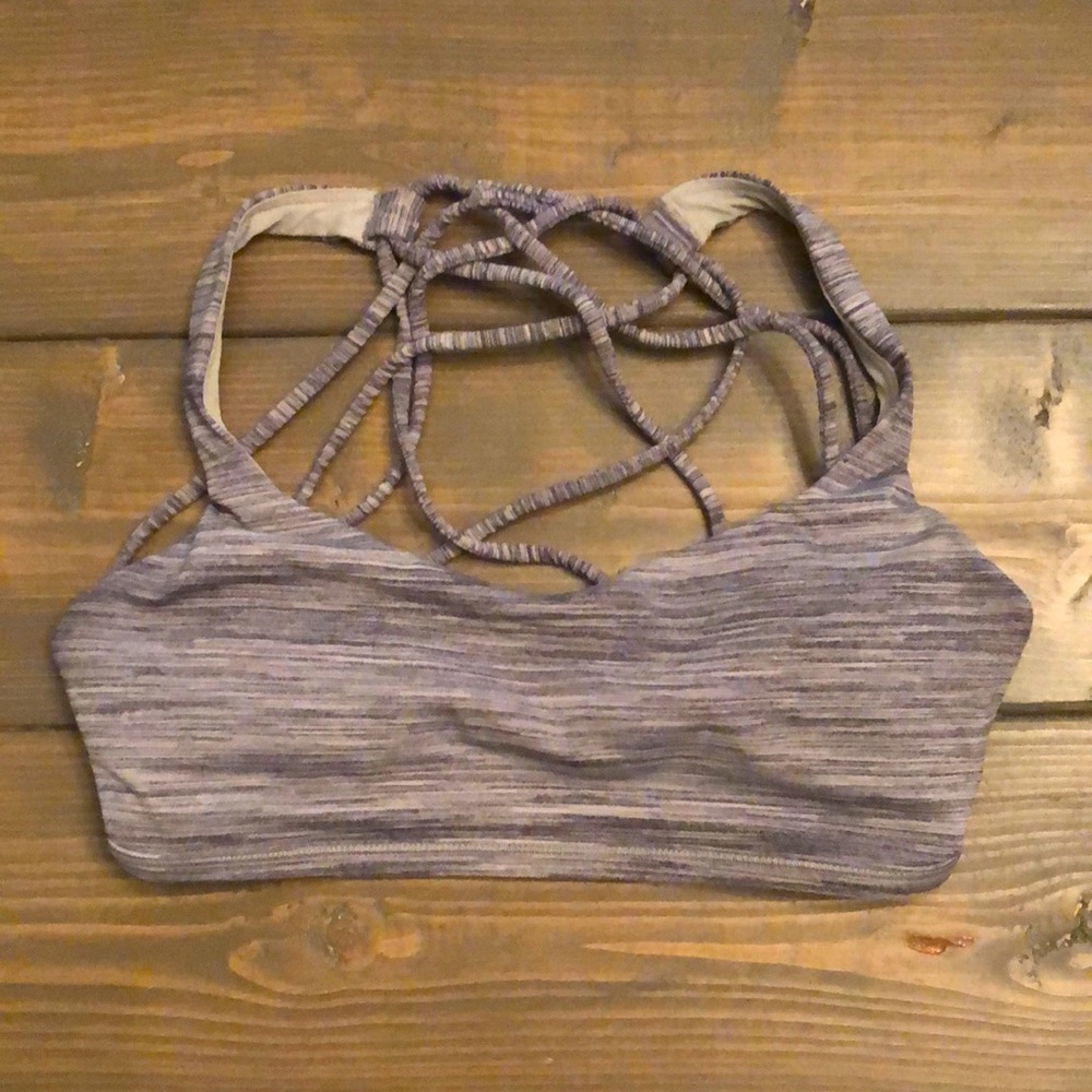 Lululemon grey sports bra size 4